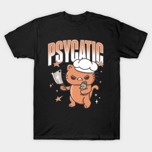 Funny Psychotic Cat T-Shirt